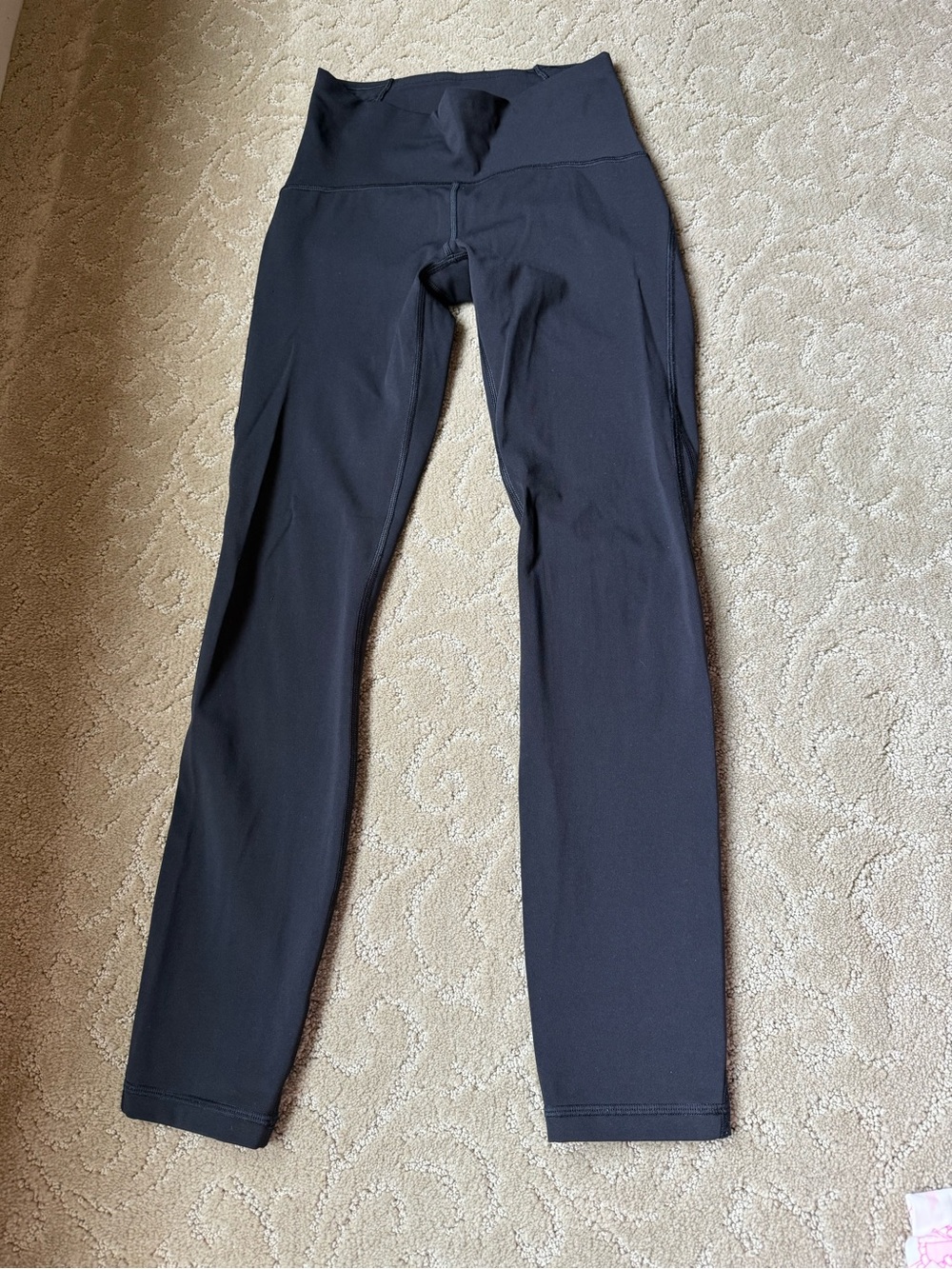 Size 4 Lululemon Black High-Waist Capri Athletic Leggings